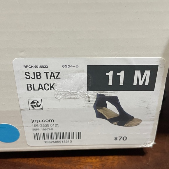 ( NEW ) ST.JOHN’S BAY Black Sandals - Picture 10 of 10